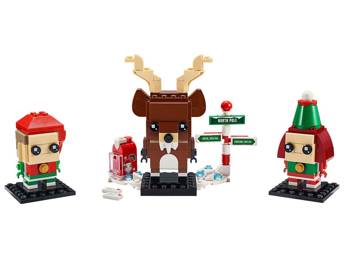 BrickHeadz : renne, lutin et lutine