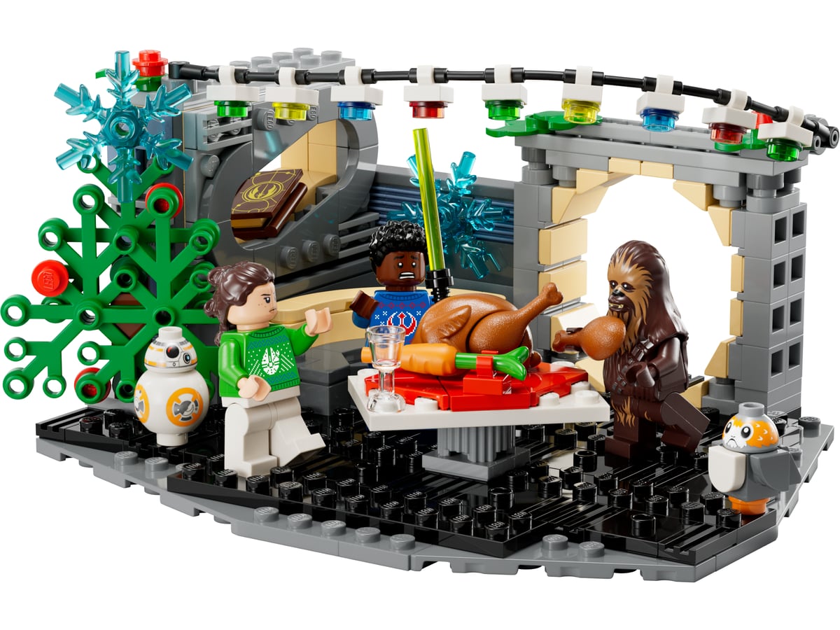 Star Wars : diorama des fêtes du Faucon Millénium