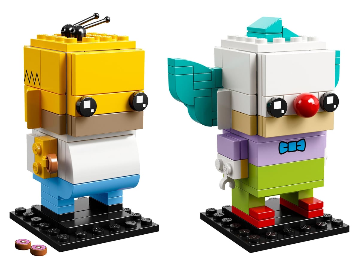 BrickHeadz Les Simpson : Homer Simpson et Krusty le clown