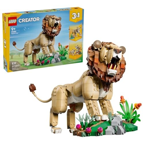 Creator 3-en-1 : Animaux sauvages : le lion majestueux