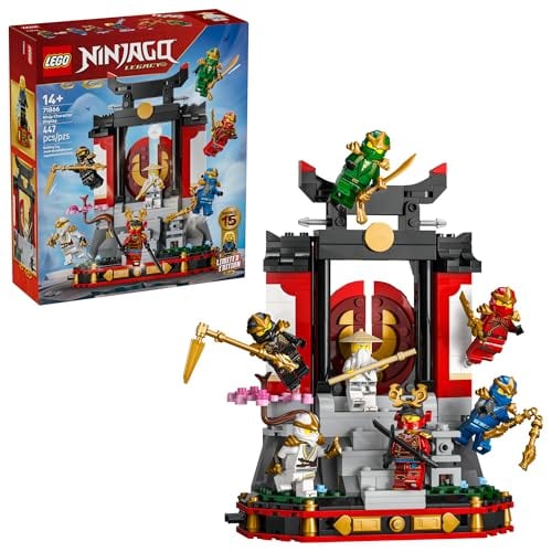 Ninjago : présentoir de personnages, 15e anniversaire