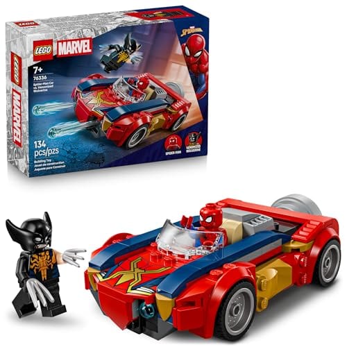 Marvel : voiture de Spider-Man contre Wolverine vénomisé