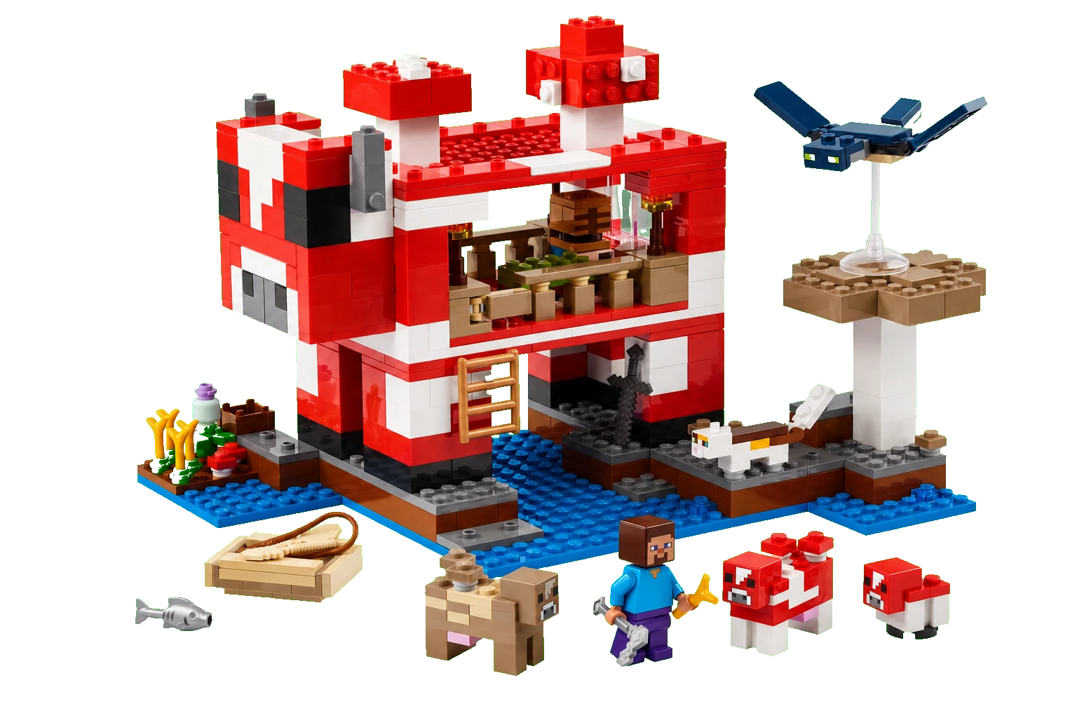 Minecraft : la maison champignon-vache