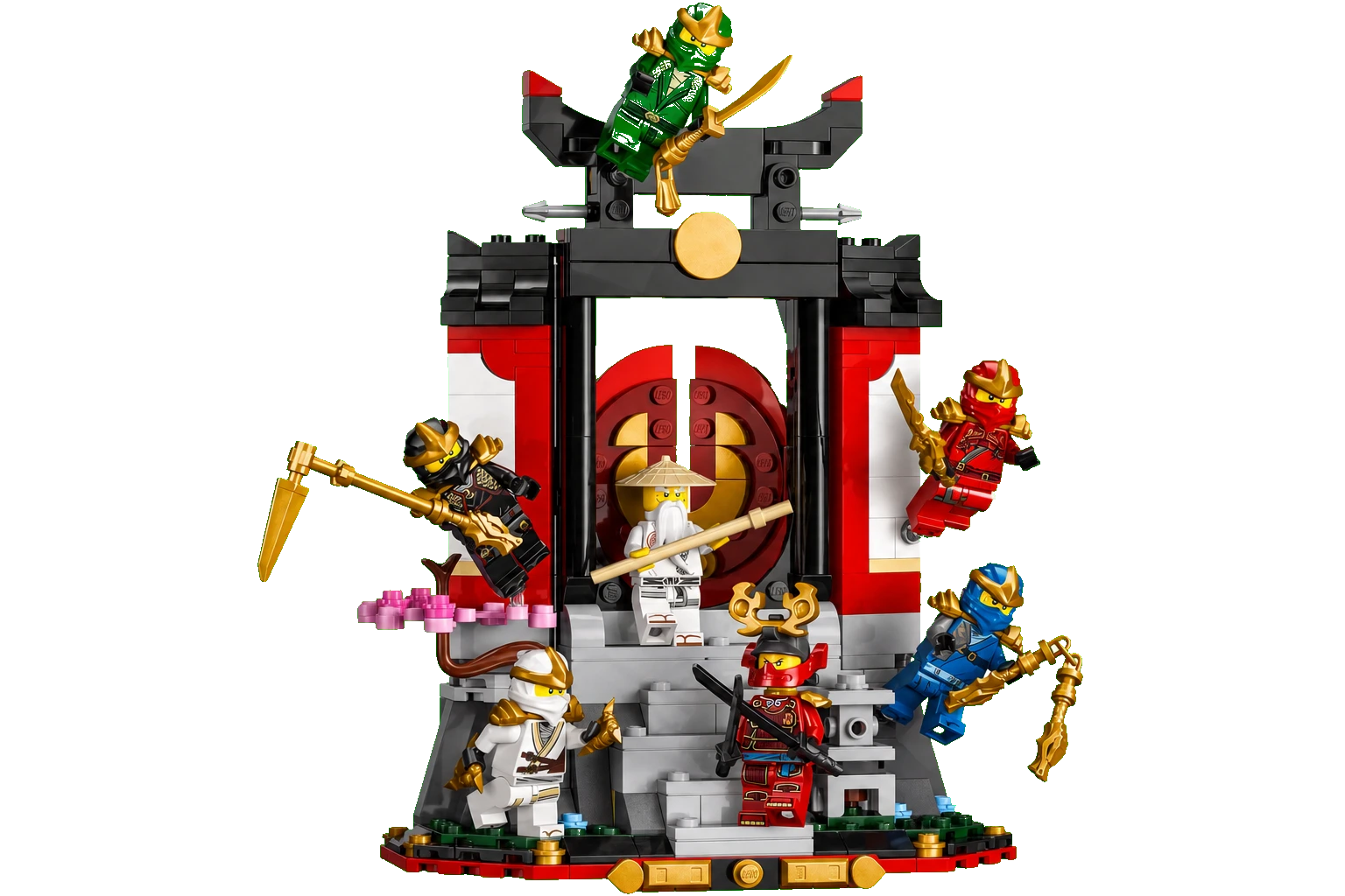 Ninjago : présentoir de personnages, 15e anniversaire