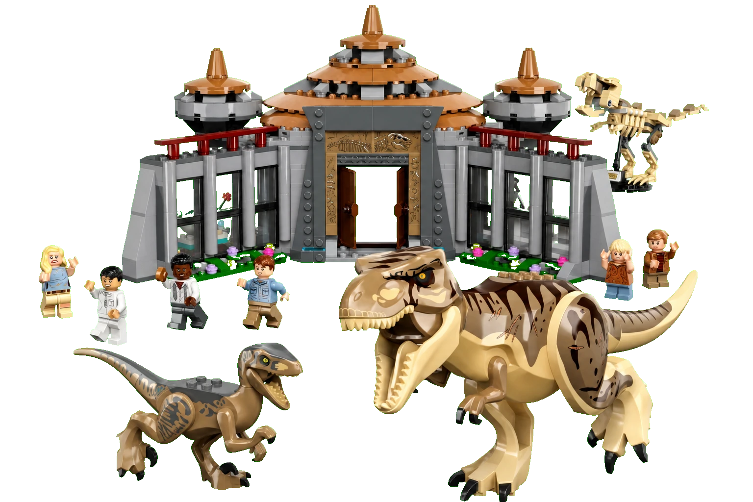 Jurassic World : le centre d’accueil, l’attaque du T. rex et du raptor